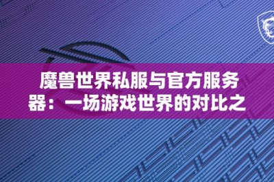 魔兽世界私服与官方服务器：一场游戏世界的对比之旅