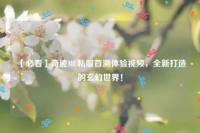 【必看】奇迹MU私服首测体验视频，全新打造的玄幻世界！