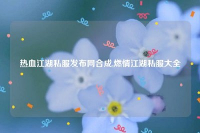 热血江湖私服发布网合成,燃情江湖私服大全