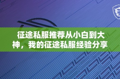 征途私服推荐从小白到大神，我的征途私服经验分享