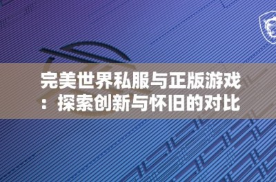 完美世界私服与正版游戏：探索创新与怀旧的对比