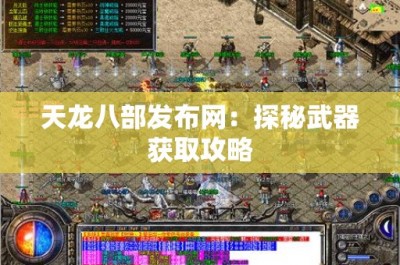 天龙八部发布网：探秘武器获取攻略